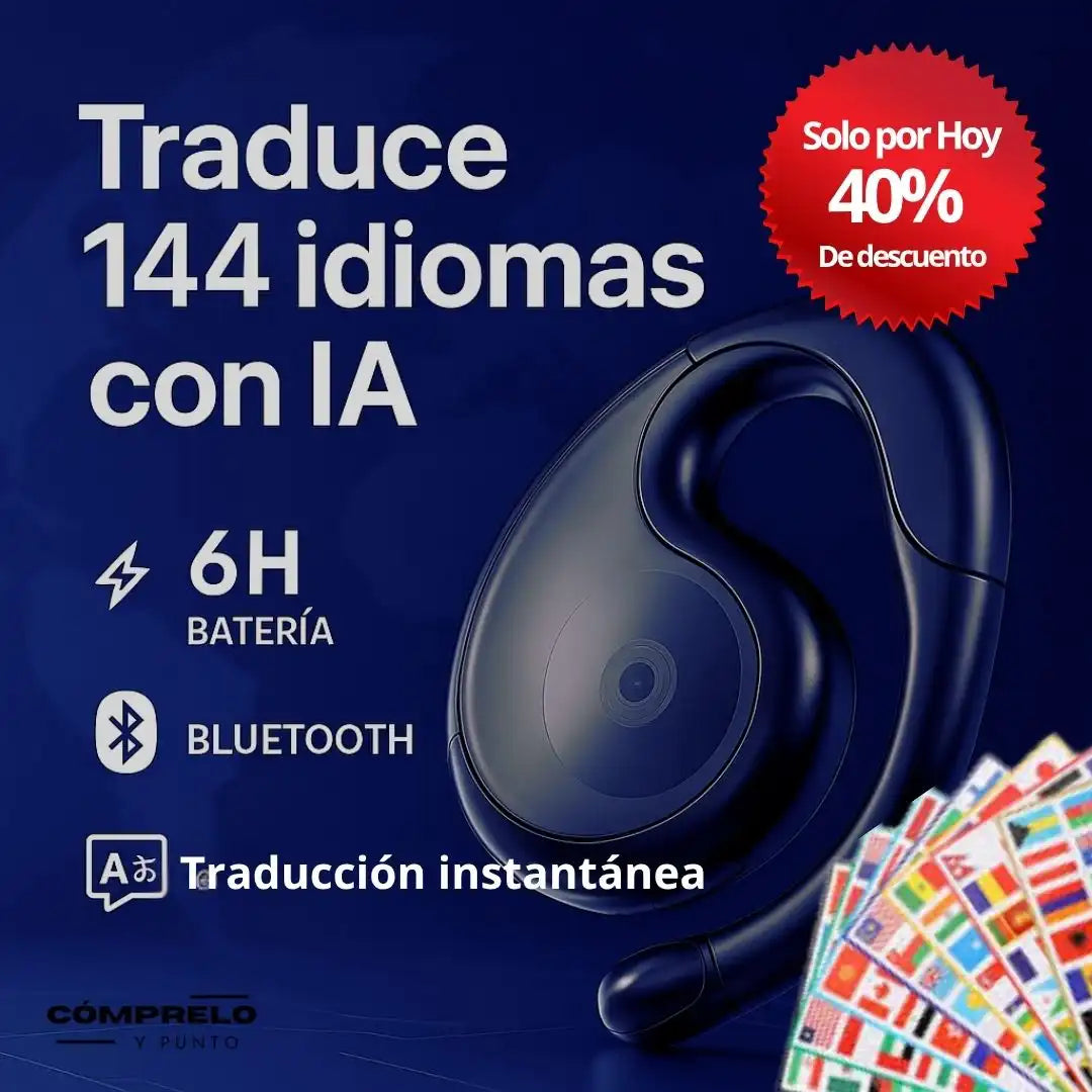TalkSync™ | Audífonos Traductores Inteligentes – Entiende 144 idiomas en tiempo real