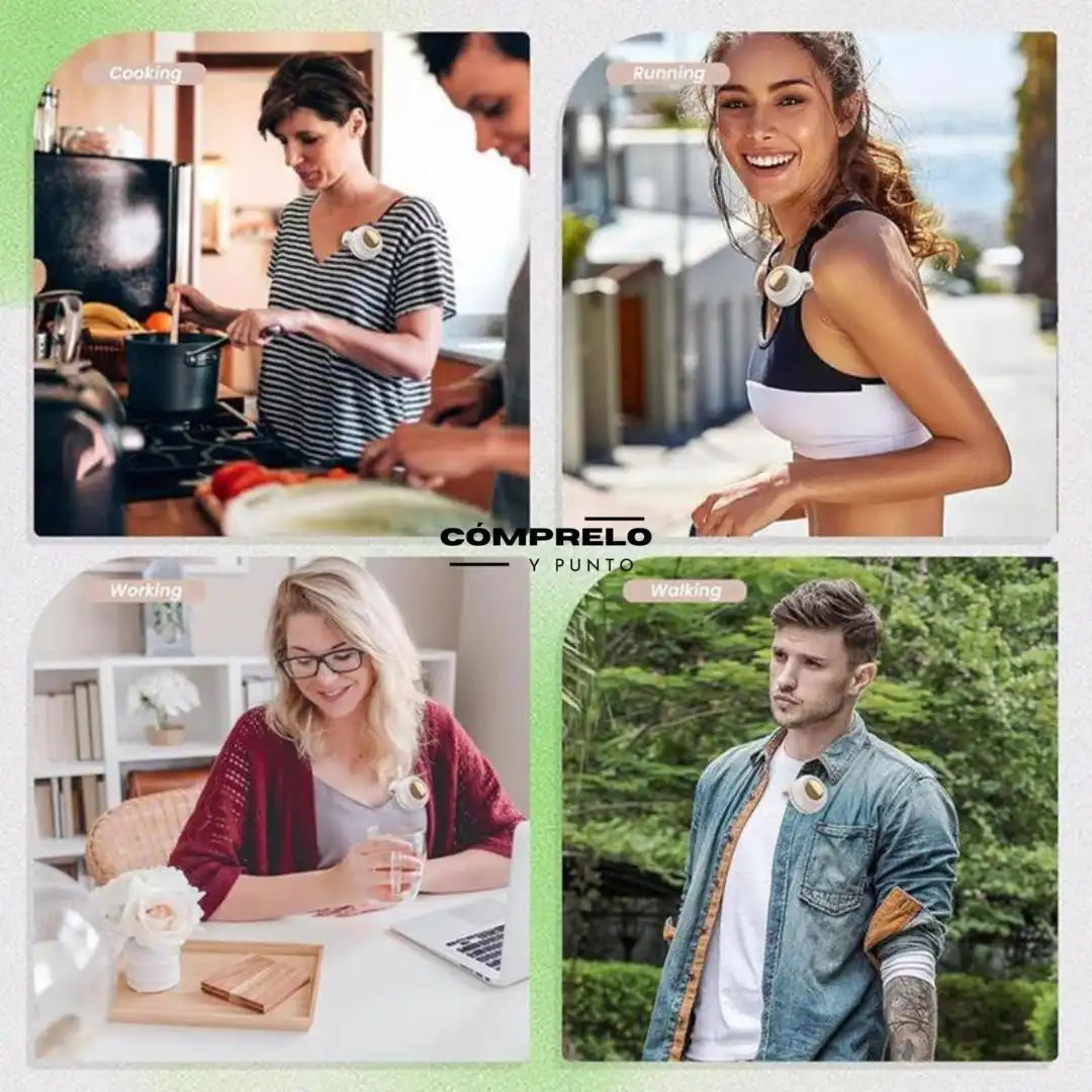 CoolBreeze™ Mini Ventilador Portátil | Refresca donde vayas, sin ocupar tus manos