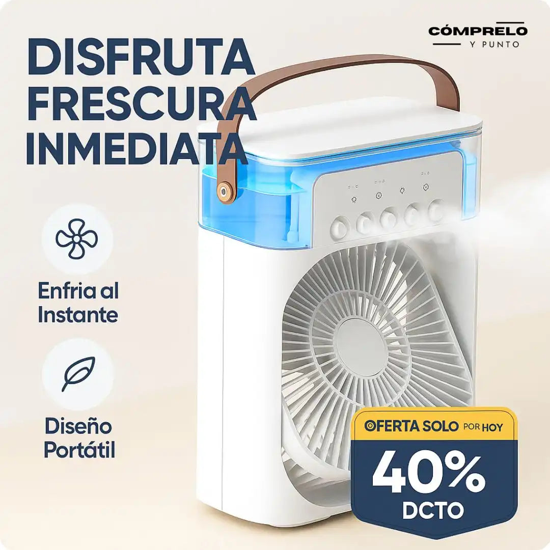 BreezeCool™ | Ventilador Aire Acondicionado Portátil - Frescura en un solo toque