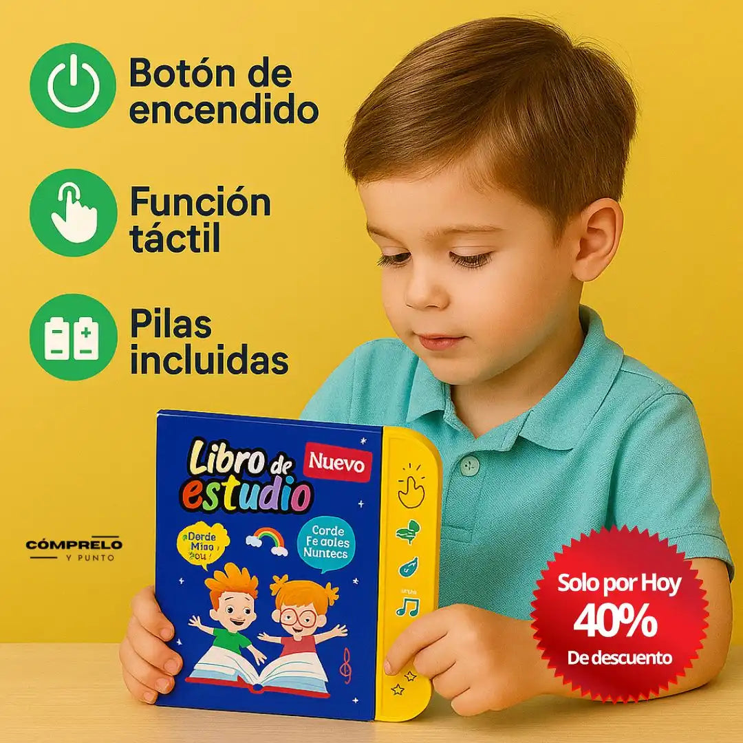 SmartPlay™ | Libro de Estudio Interactivo para Niños — Aprende jugando sin pantallas
