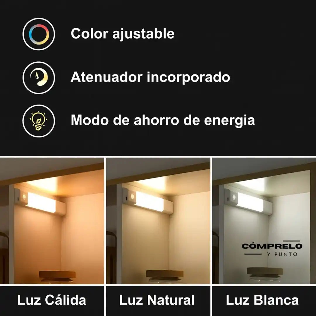 BrightMotion® | Luz LED con Sensor de Movimiento – Ilumina sin cables ni complicaciones