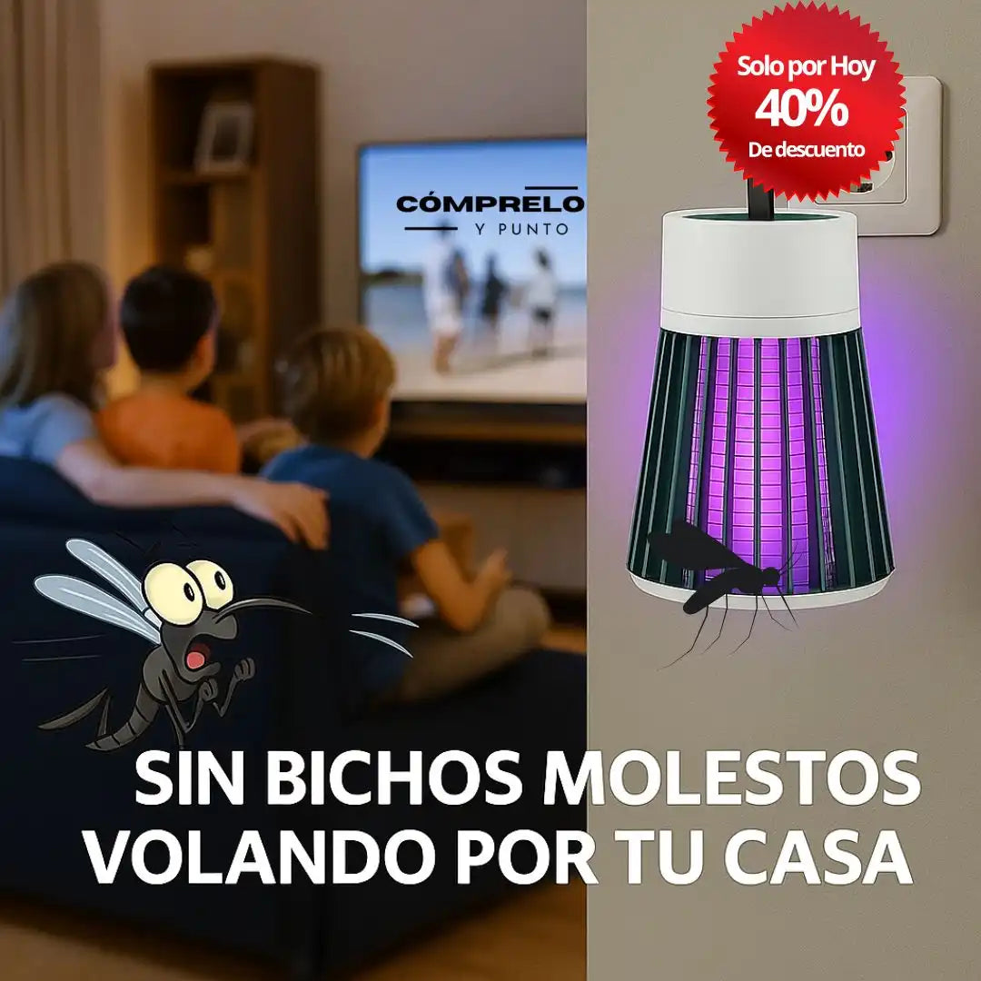 ZAP KILL® | Lámpara Eléctrica Atrapa Zancudos - Duerme sin Picaduras