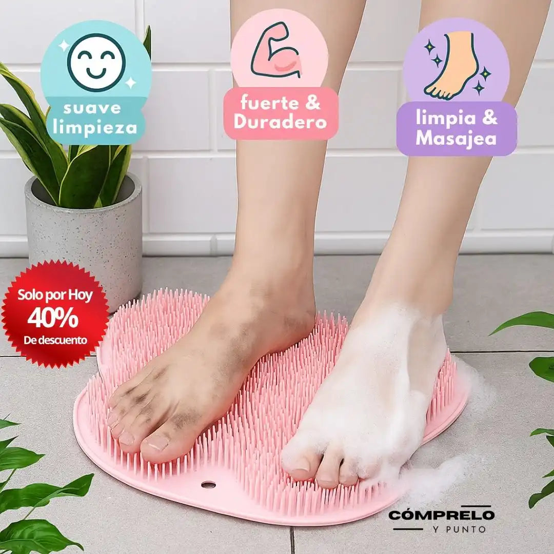 EasyClean® – Cepillo de Silicona Lava Espalda y Pies ¡Limpieza profunda sin agacharse ni enredos!