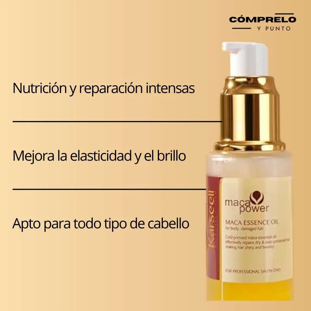 Duo Karseell – Reparación profunda con colágeno (300ml) y aceite esencial de maca (60ml)