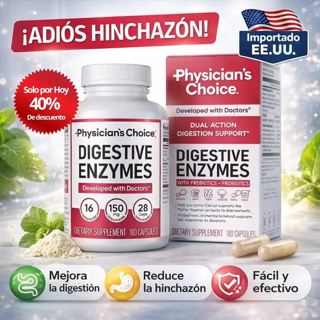 Physician’s Choice® Enzimas Digestivas | para una digestión más ligera y sin hinchazón