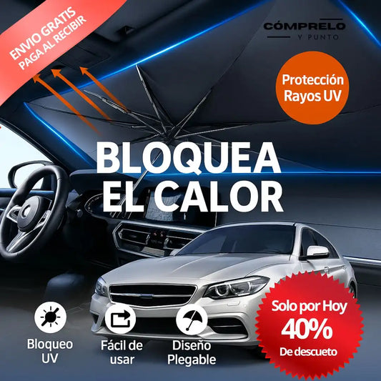 ShadeShella™ | Parasol Plegable para Carro - Protección instantánea, carro fresco