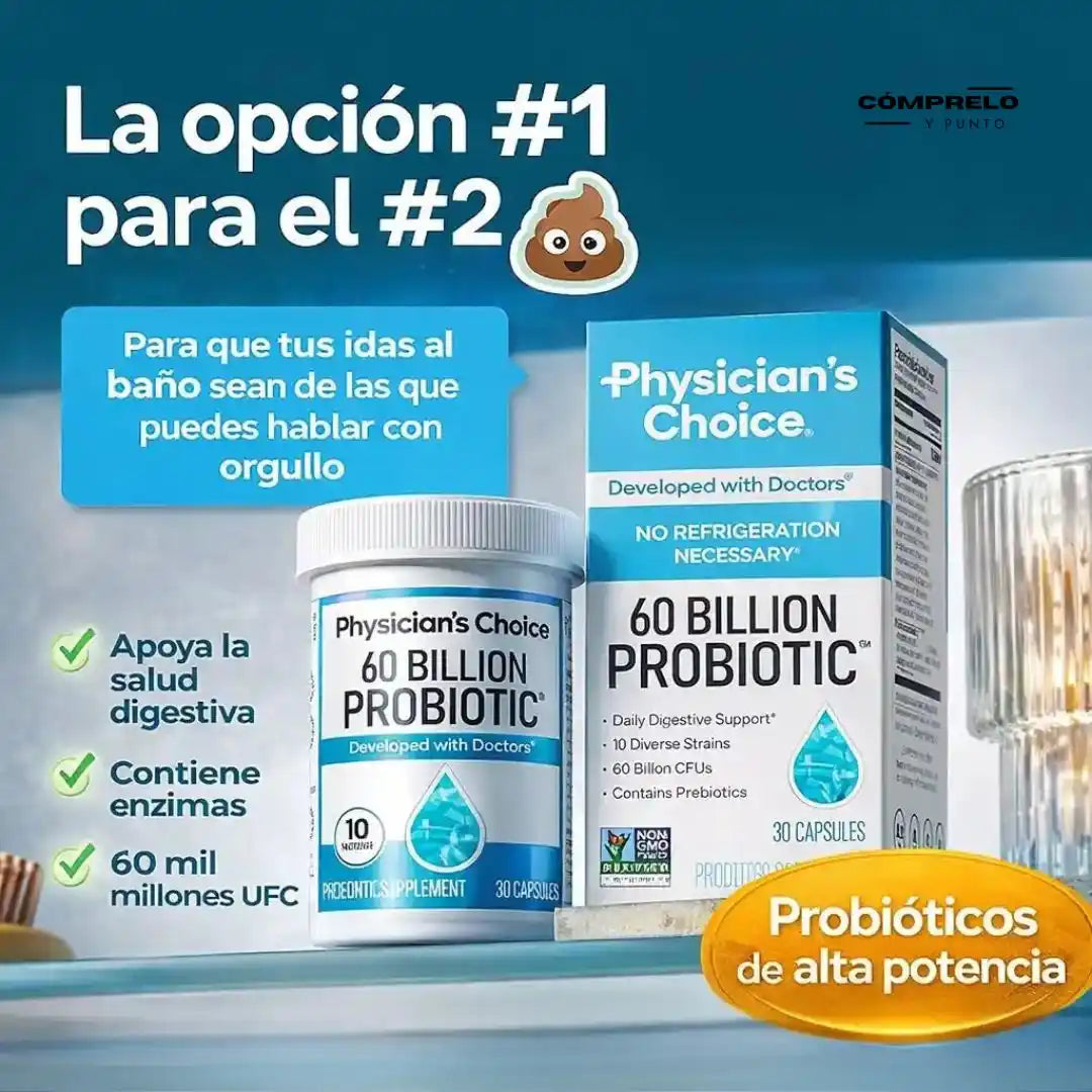 60 Billon Probiotic - Physician´s Choice 🇺🇸 Producto Original Importado