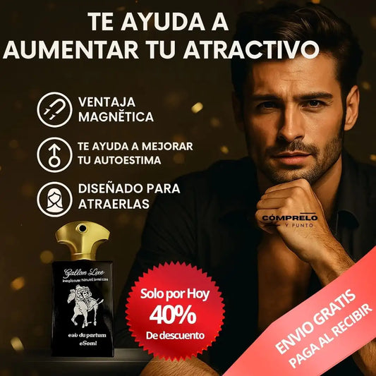 Golden Lure™ | Perfume de Feromonas Masculino – Aumenta tu Atracción Natural