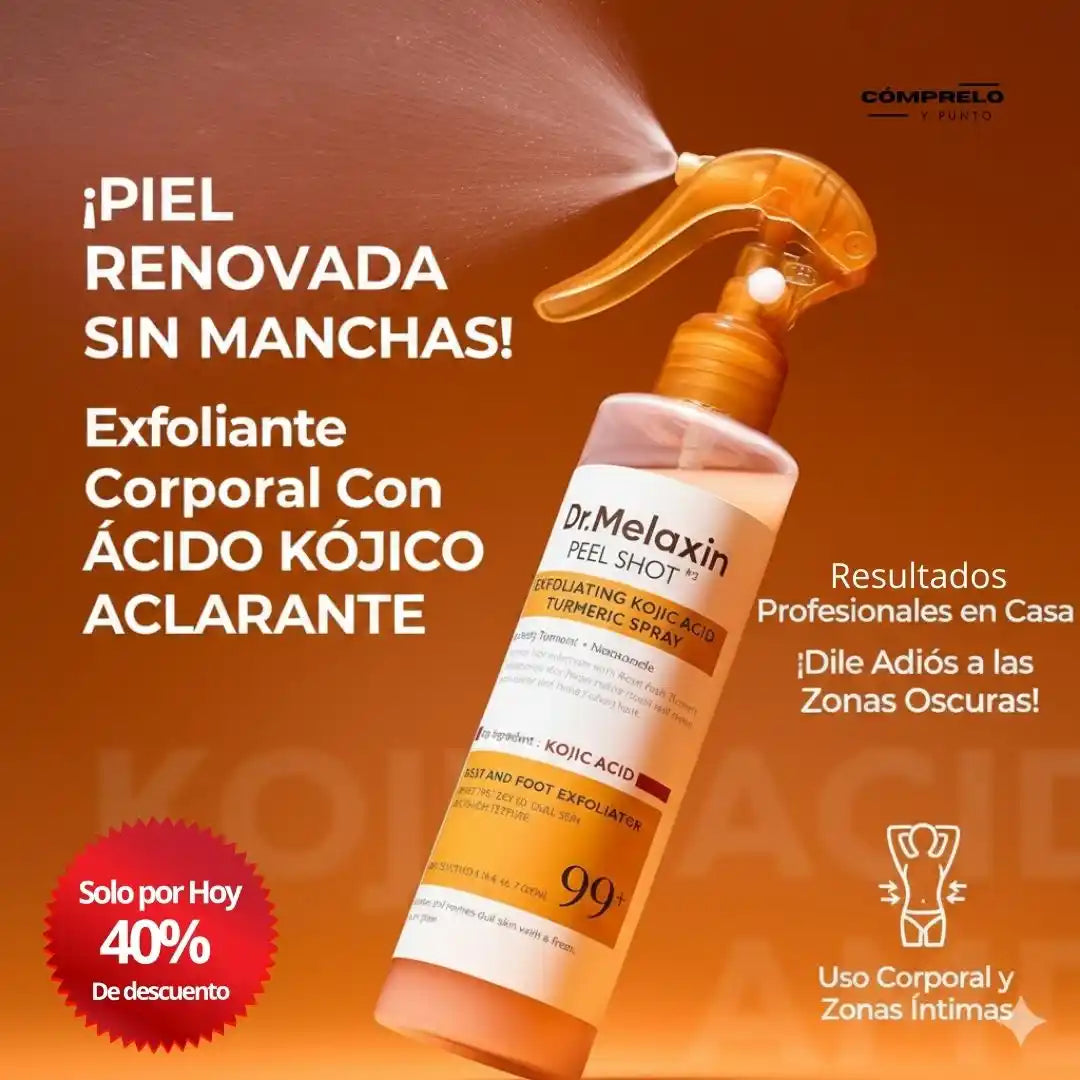 PURE-SKIN™ Dr. Melaxin Peel Shot | El exfoliante clínico que renueva y aclara tu piel