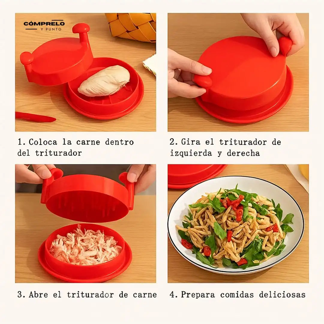 QuickShred™ - Desmechador de Carne Manual | ¡Desmecha fácil sin quemarte ni ensuciar!