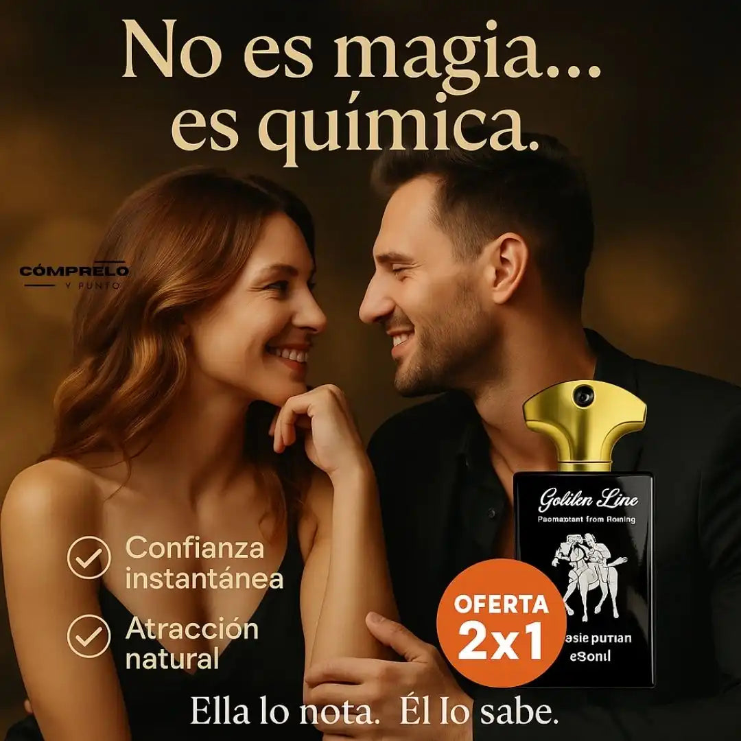 Golden Lure™ | Perfume de Feromonas Masculino – Aumenta tu Atracción Natural