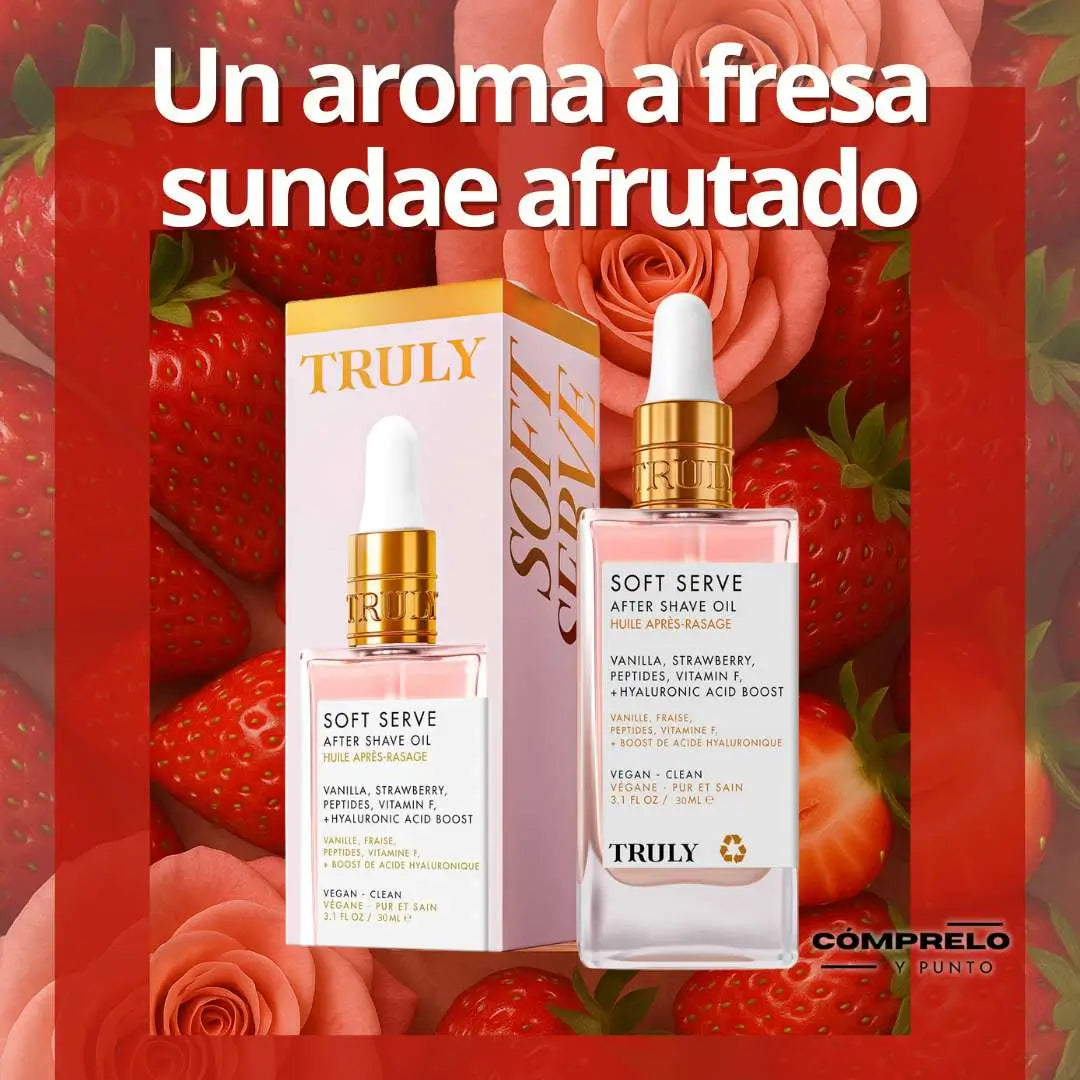 Truly:  Aceite post-afeitado para areas sensibles de la piel