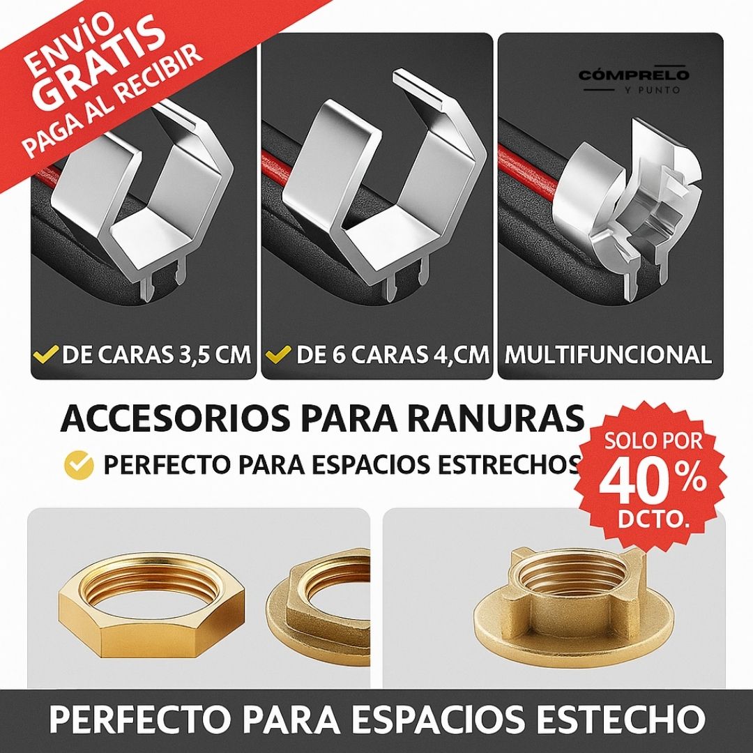 SmartGrip™ | Llave Universal Multitool - Ajuste preciso sin dañar tus piezas