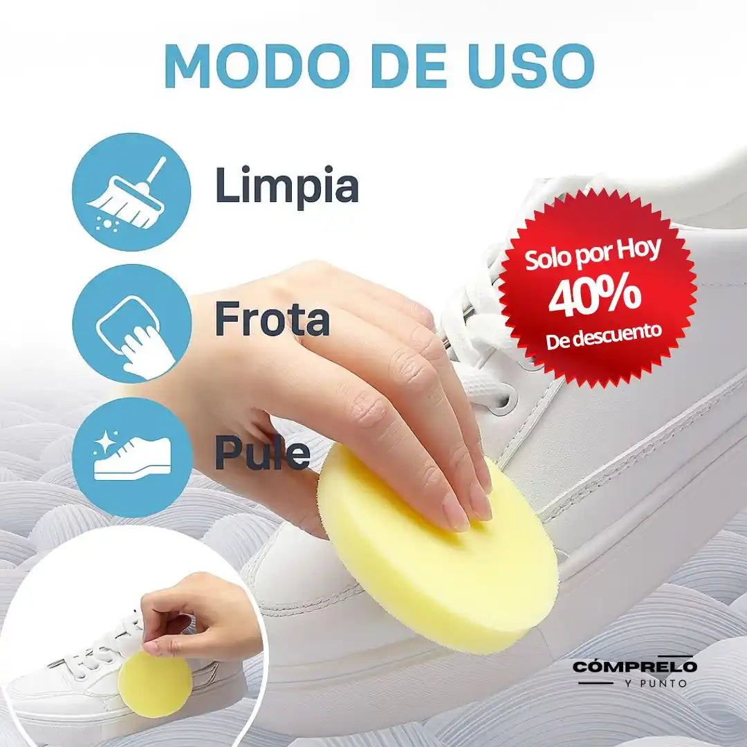 Qia® Shoe Cleaner – Crema Limpiadora de Zapatos