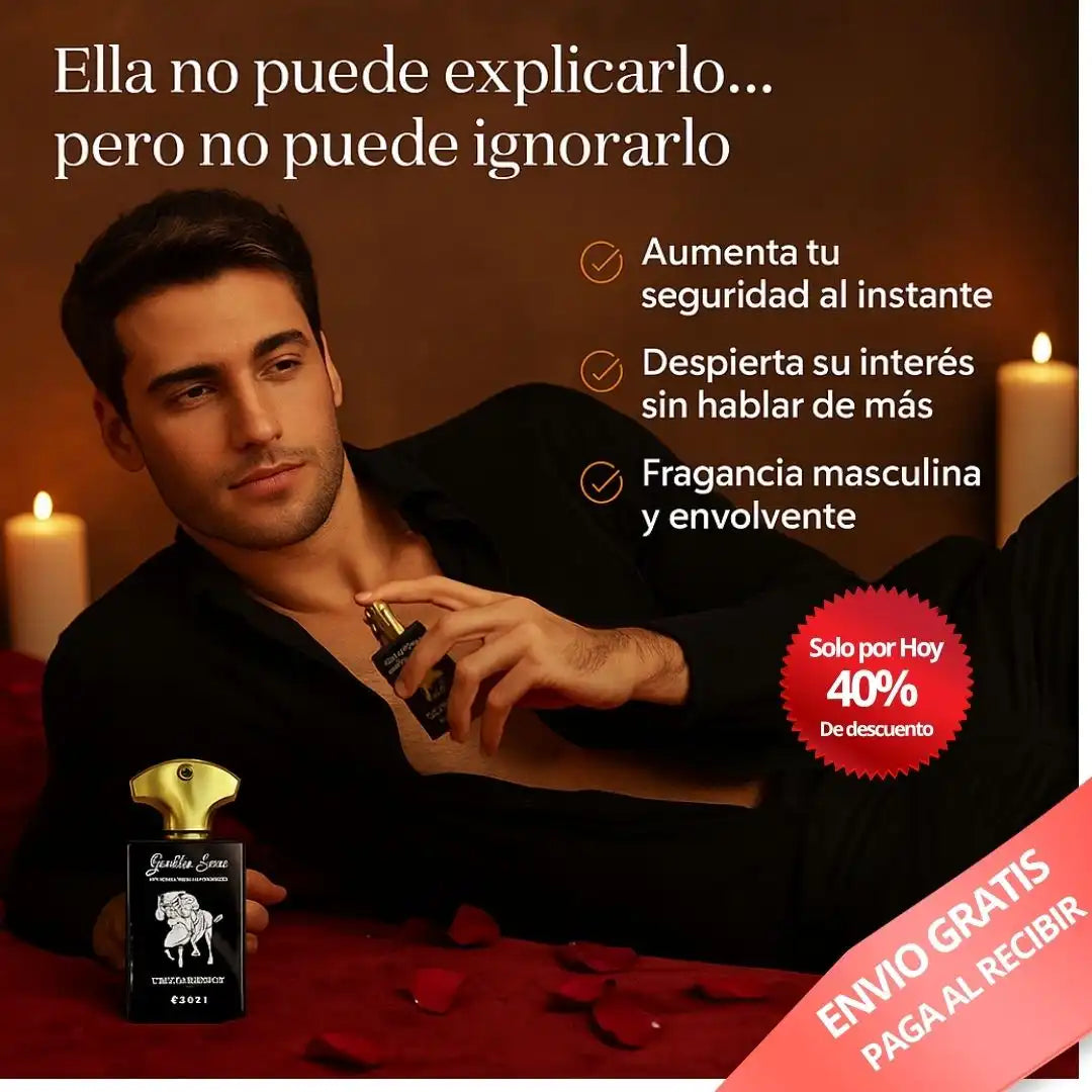 Golden Lure™ | Perfume de Feromonas Masculino – Aumenta tu Atracción Natural