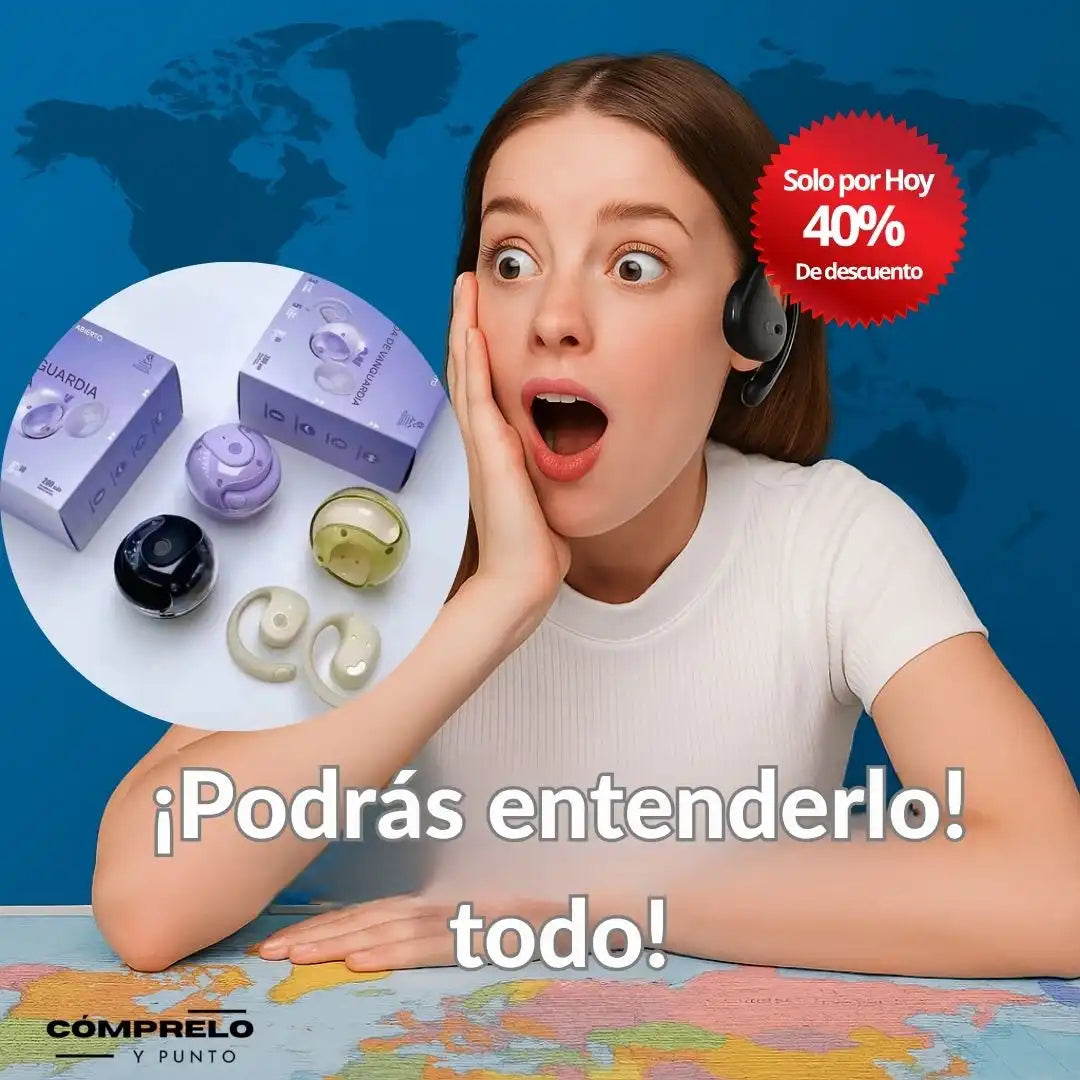 TalkSync™ | Audífonos Traductores Inteligentes – Entiende 144 idiomas en tiempo real