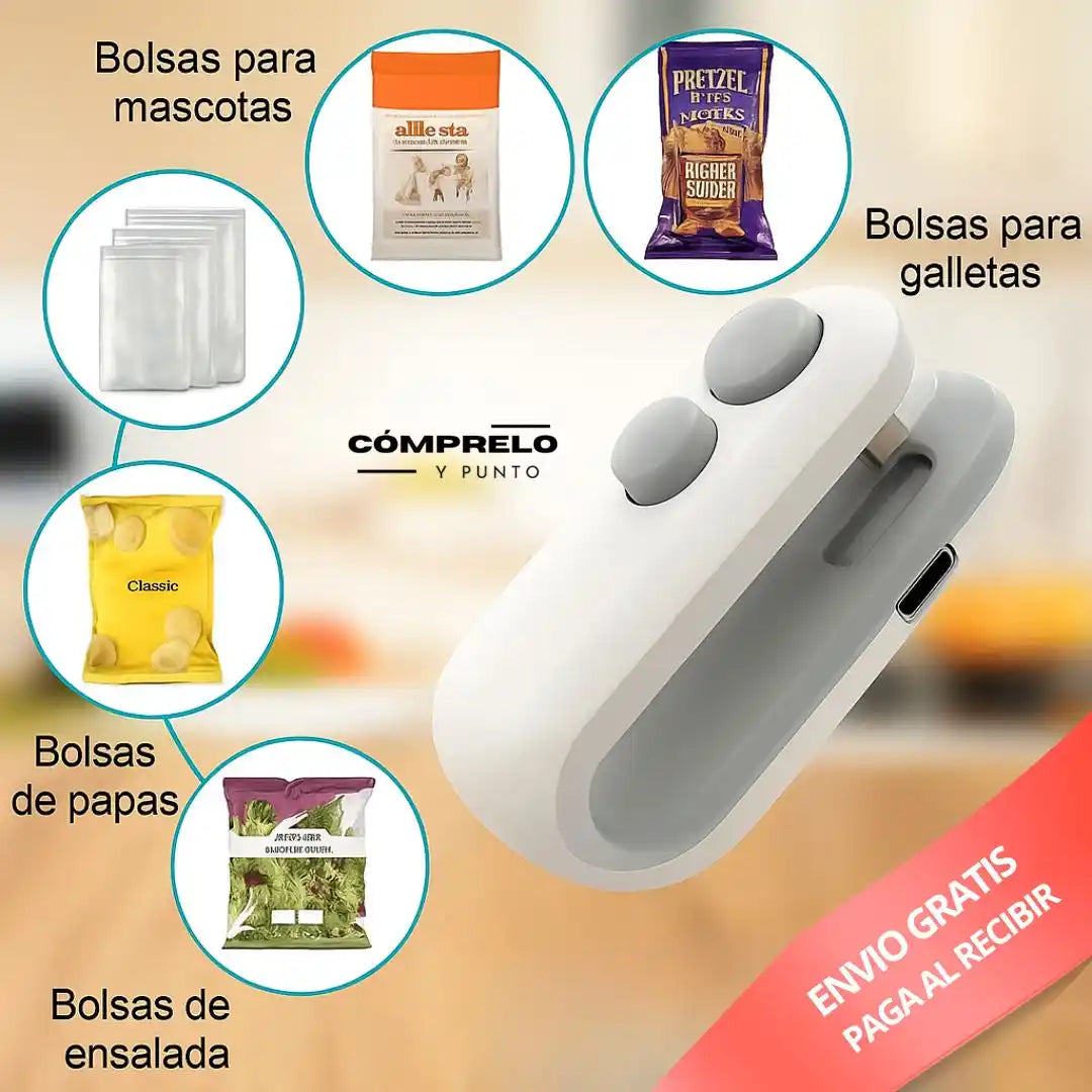 SealPro™ | Mini Sellador Portátil 2 en 1 importado 🇺🇸 – Sella y corta tus bolsas en segundos