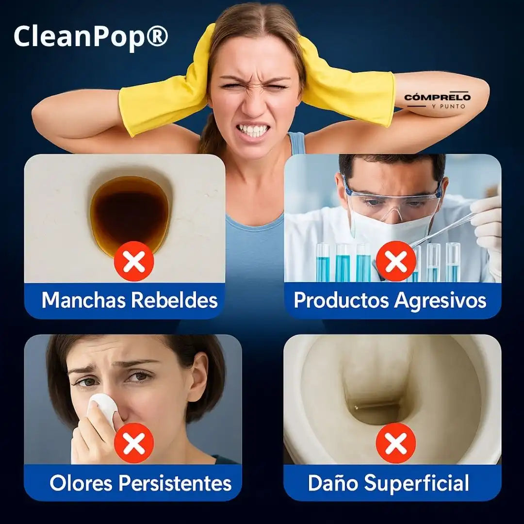 CleanPop® - Cepillo Desechable de Limpieza 360° para Inodoros ✨ ¡Adiós a los cepillos sucios y malolientes!