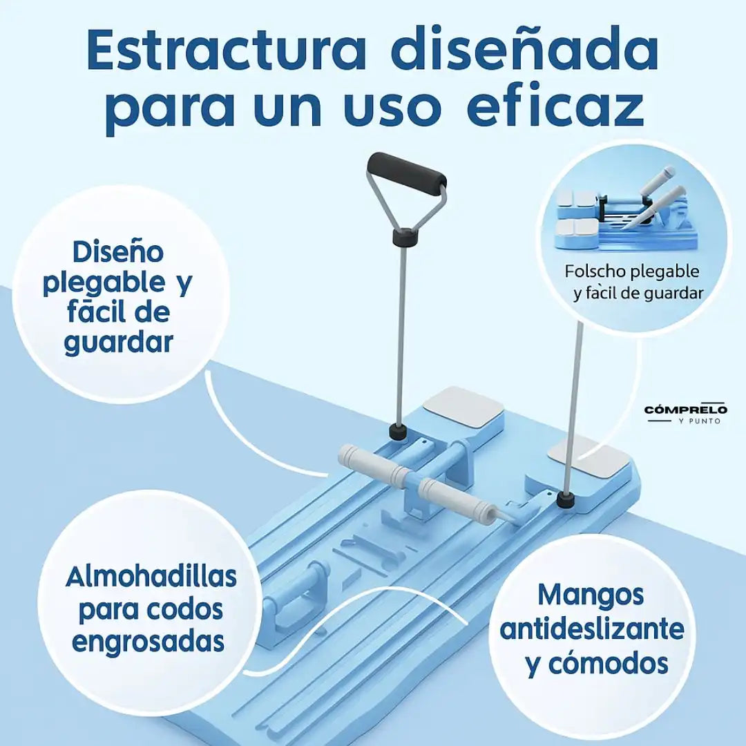 SlideFit™ – Tabla de Pilates y Push Up + Regalos: Ebook + Banda Elástica Gratis