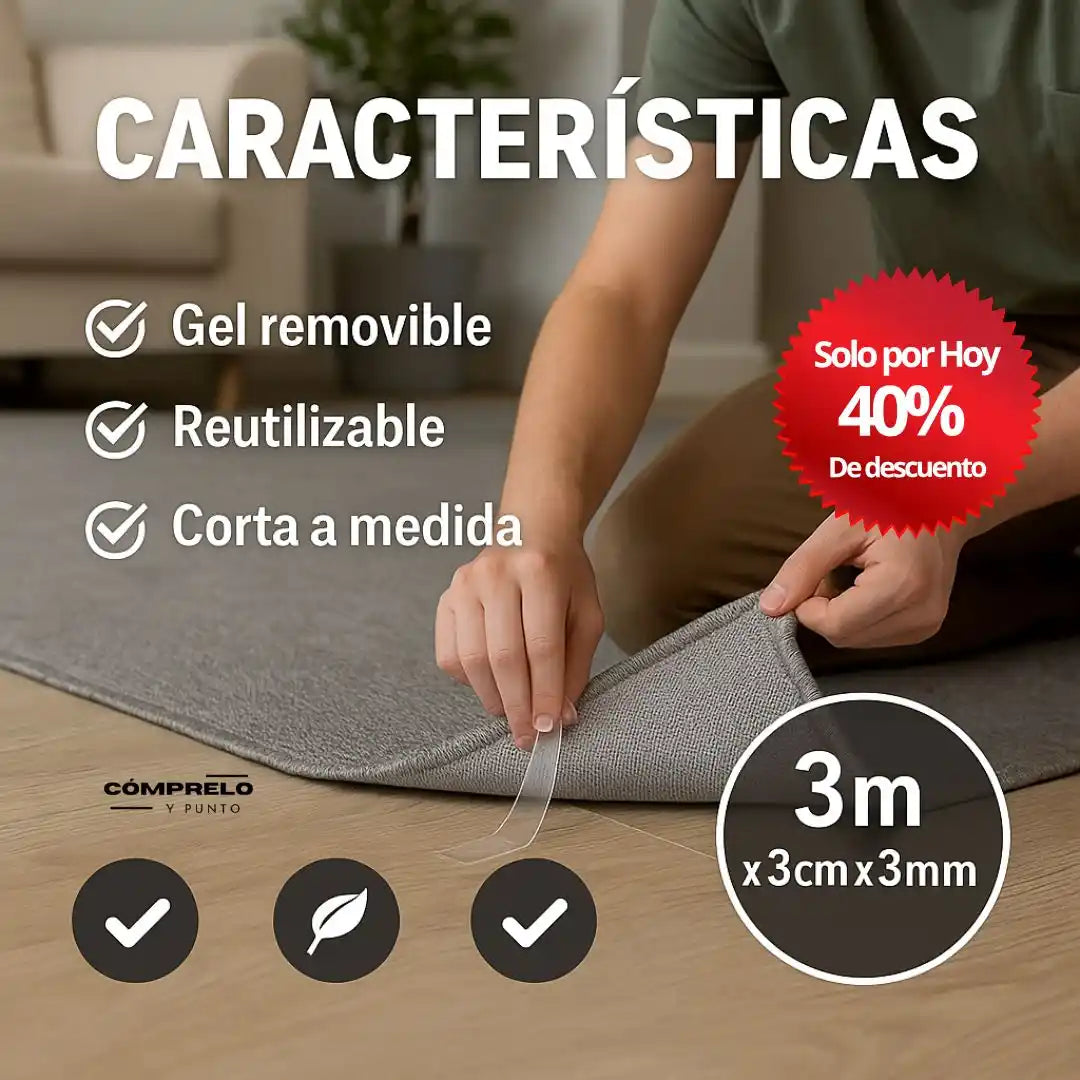 StickPro® – Cinta Doble Cara Ultra Fuerte x 3m (2X1)