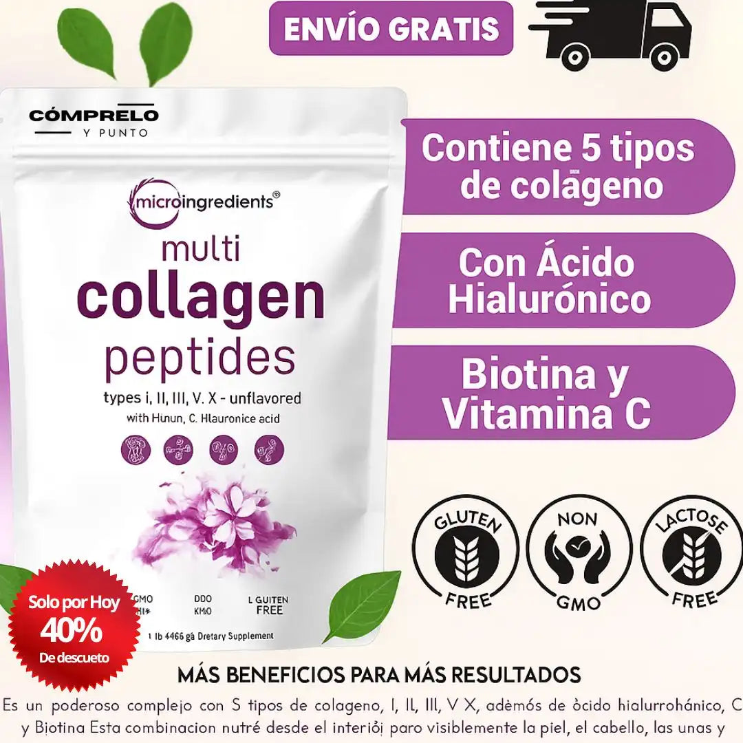 PureGlow® – Colágeno Hidrolizado Premium | Piel Radiante y Articulaciones Fuertes
