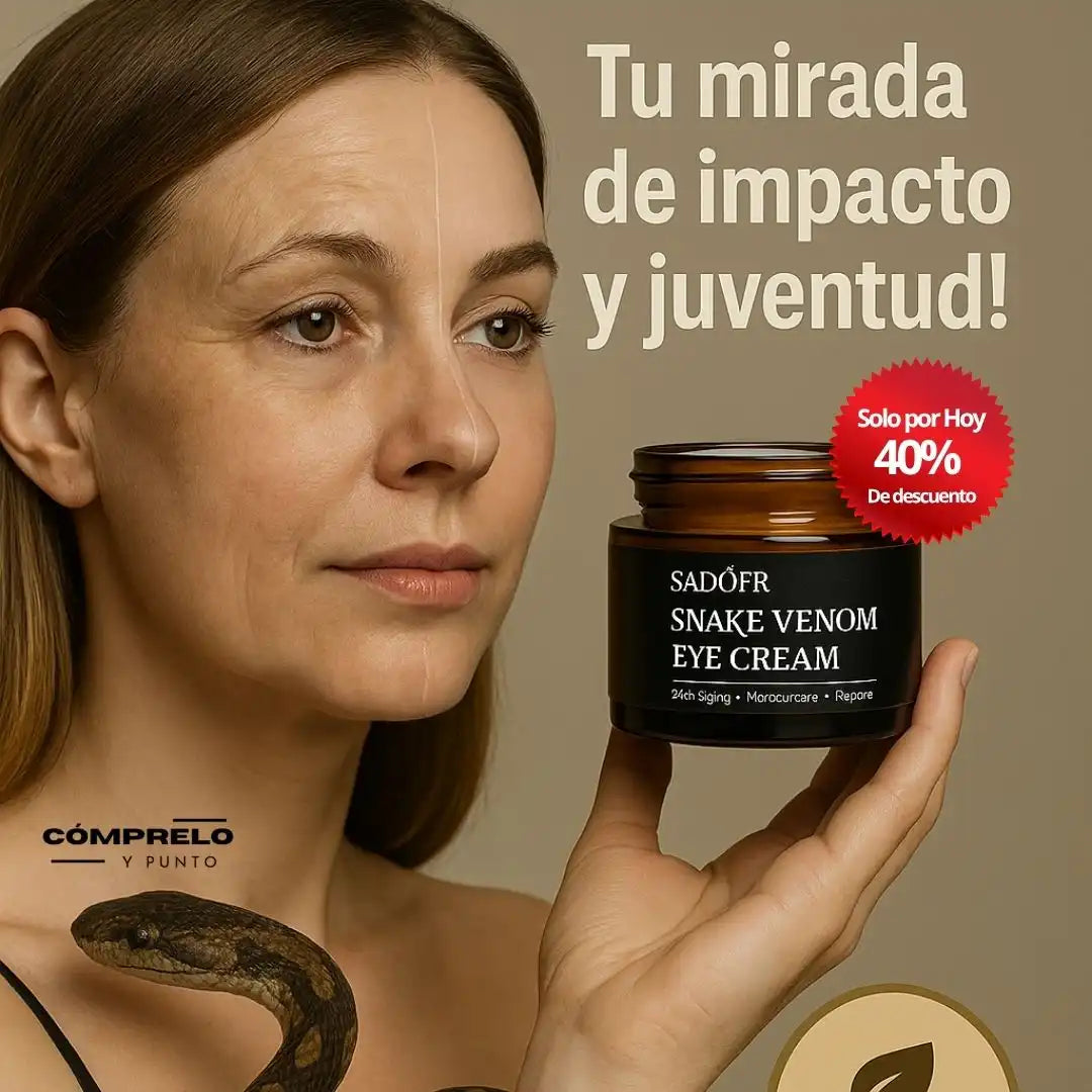 SnakeFix™ – Crema Contorno de Ojos con Veneno de Serpiente | Rejuvenece tu mirada al instante