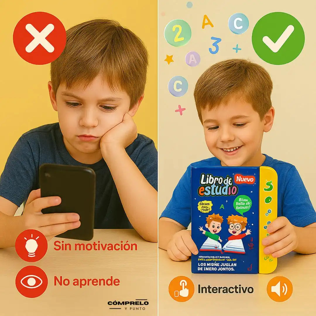 SmartPlay™ | Libro de Estudio Interactivo para Niños — Aprende jugando sin pantallas