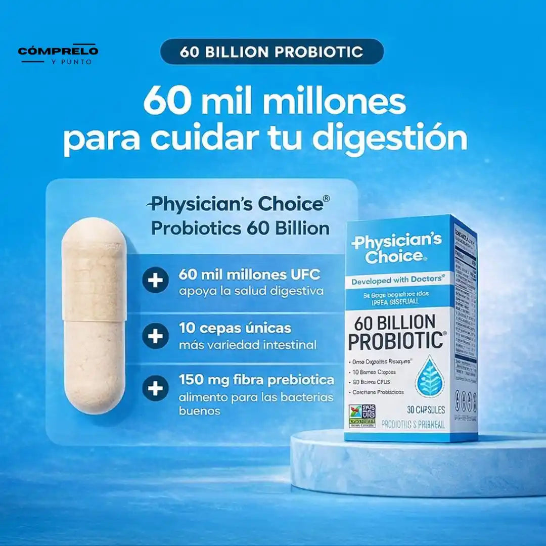60 Billon Probiotic - Physician´s Choice 🇺🇸 Producto Original Importado