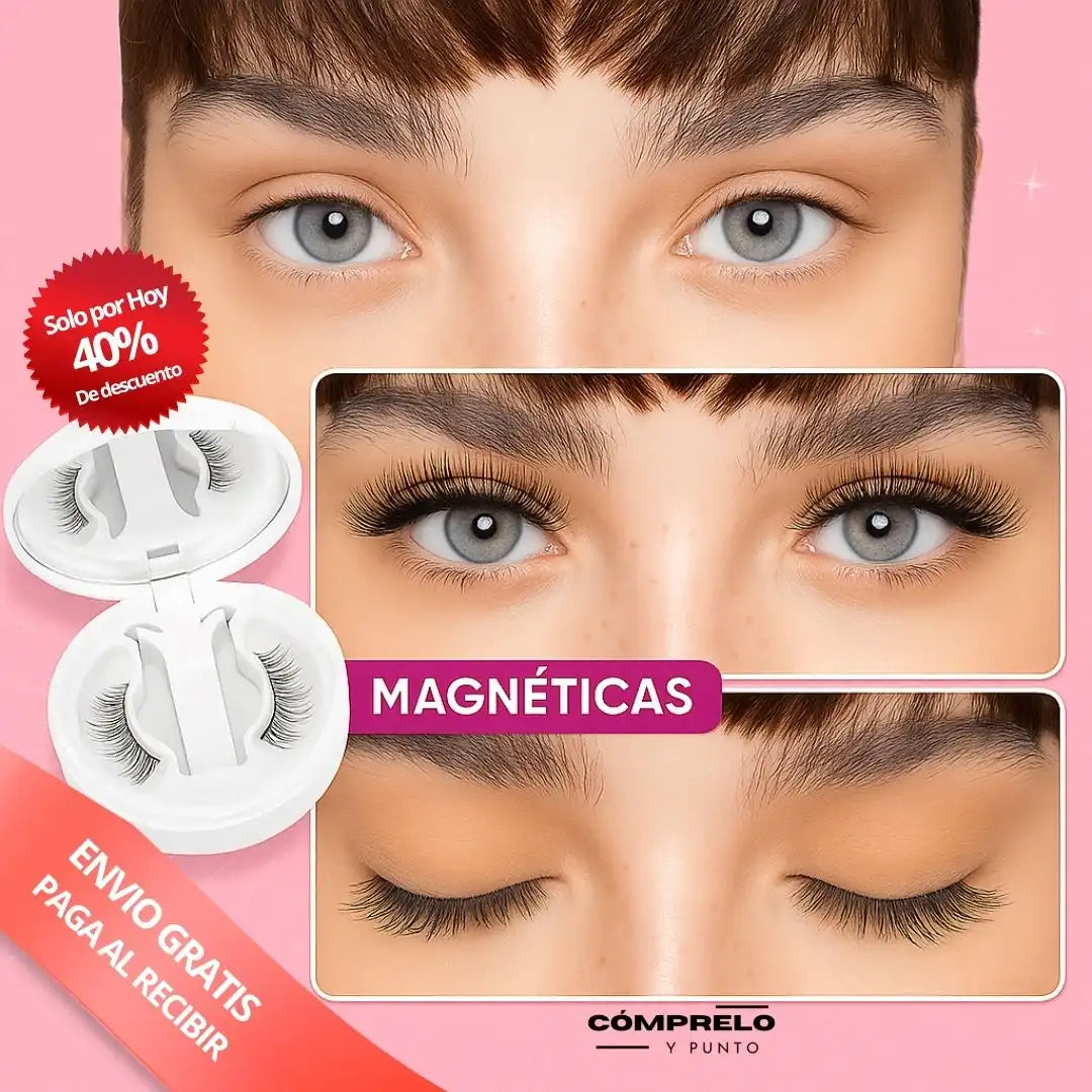 MagnaLook™ – Pestañas Magnéticas Sin Pegamento ✨Impacta con tu mirada en segundos