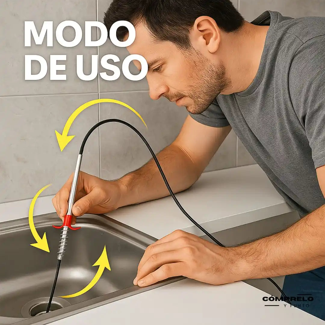 ClawFix™ – Desatascador con Garra Retráctil | Olvídate de los desagües tapados