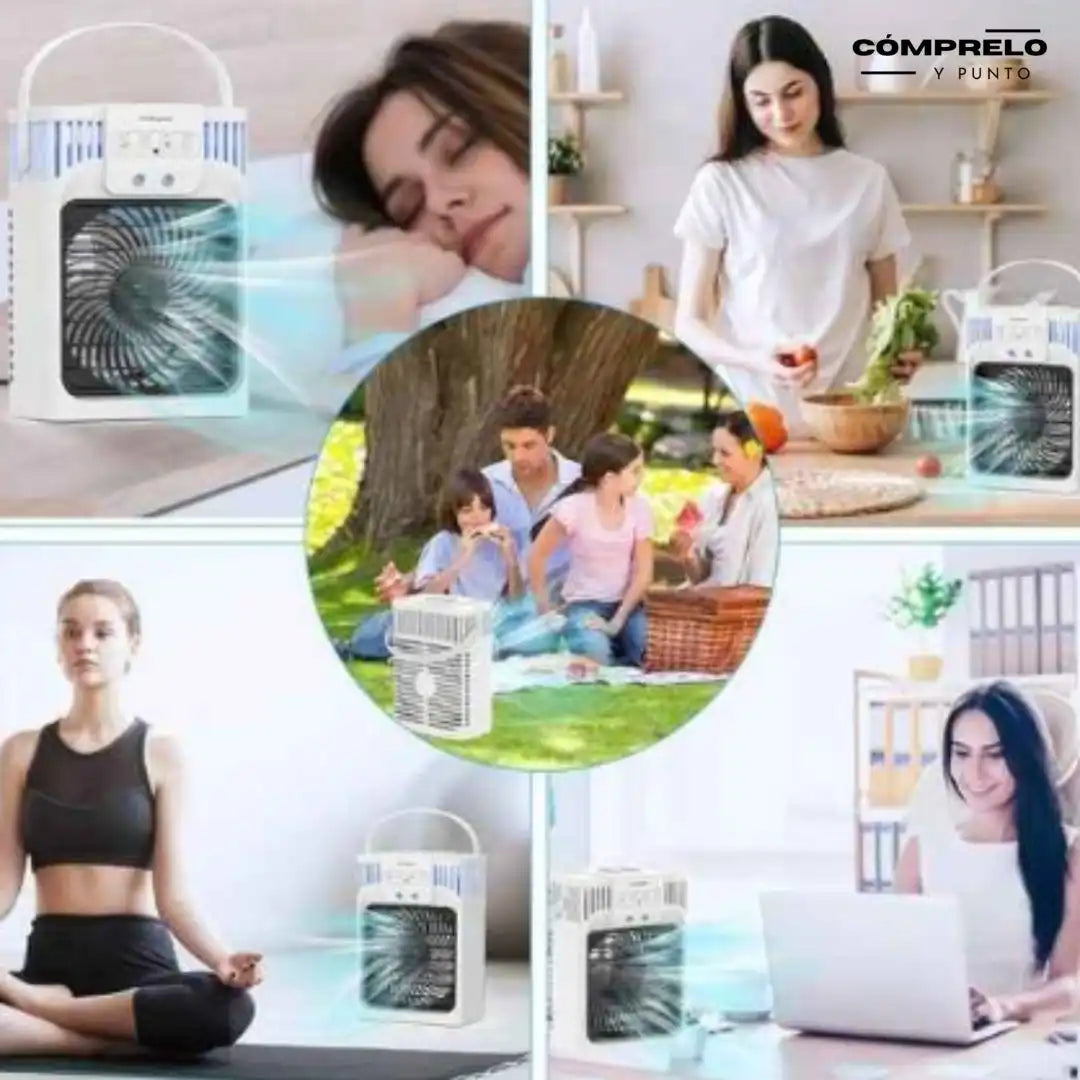 BreezeCool™ | Ventilador Aire Acondicionado Portátil - Frescura en un solo toque
