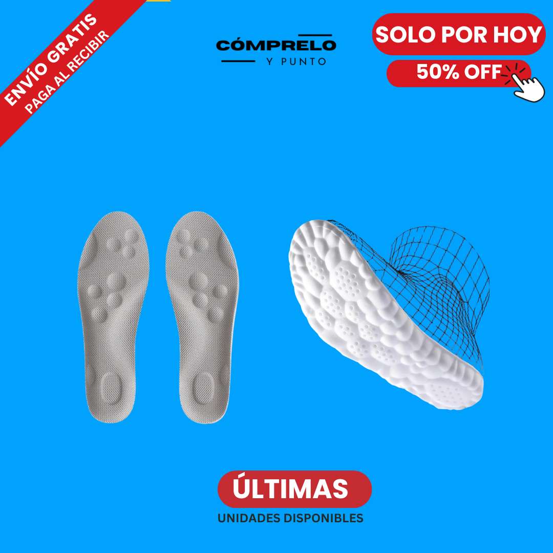 Plantillas Drops 4D™☁️: La comodidad que siempre buscaste en todos tus zapatos