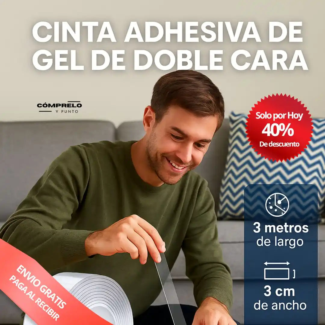 StickPro® – Cinta Doble Cara Ultra Fuerte x 3m (2X1)