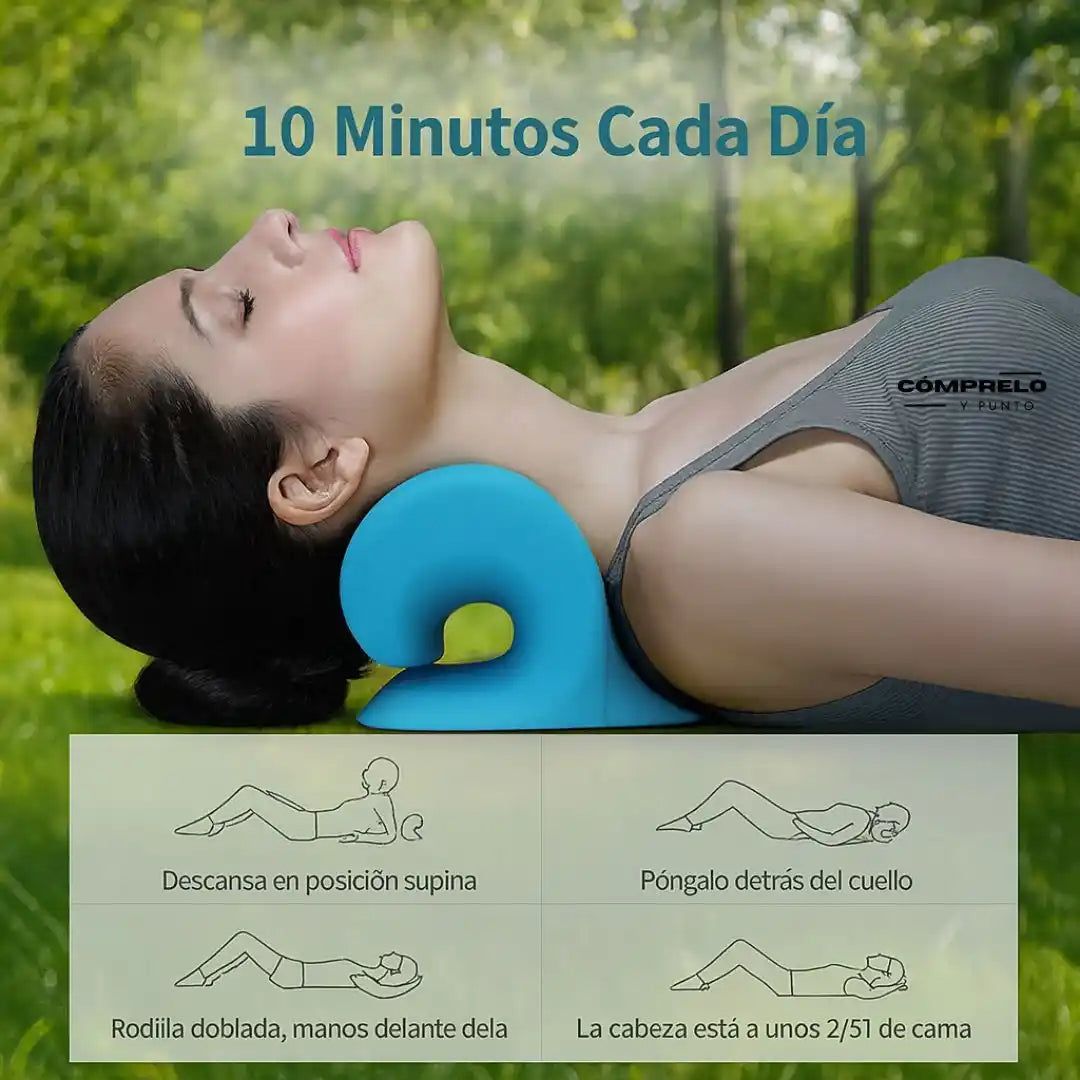 Hugterra® – Almohada de Estiramiento Cervical y Espalda