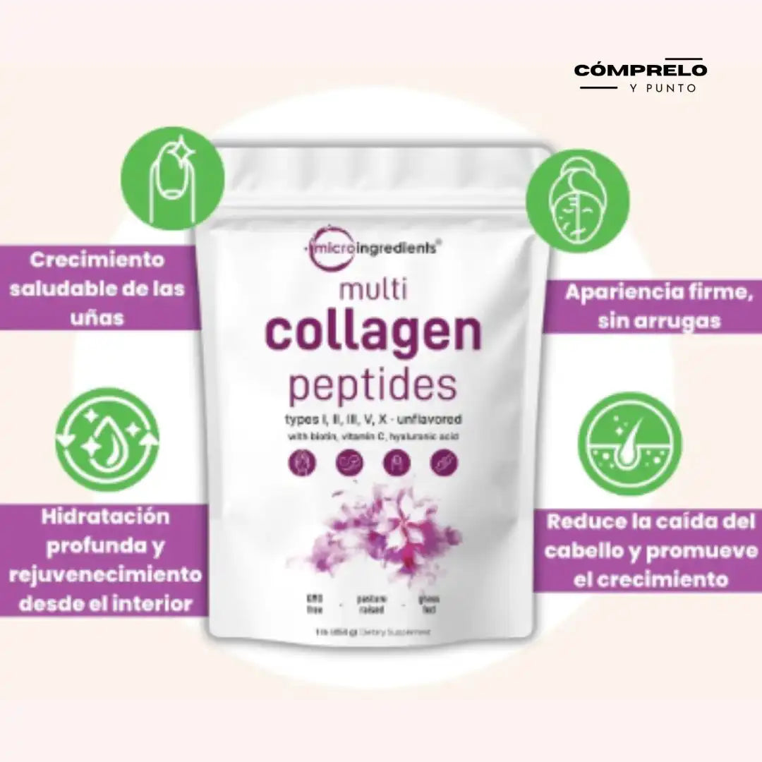 PureGlow® – Colágeno Hidrolizado Premium | Piel Radiante y Articulaciones Fuertes