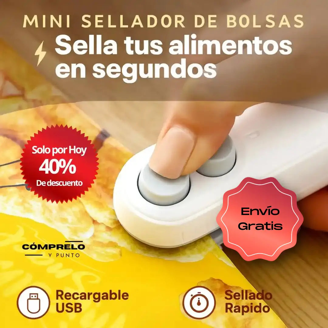 SealPro™ | Mini Sellador Portátil 2 en 1 importado 🇺🇸 – Sella y corta tus bolsas en segundos