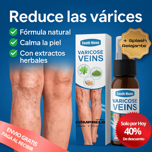 VaricoCare™ - Spray Reductor de Venas Varicosas y Alivio de Piernas Cansadas