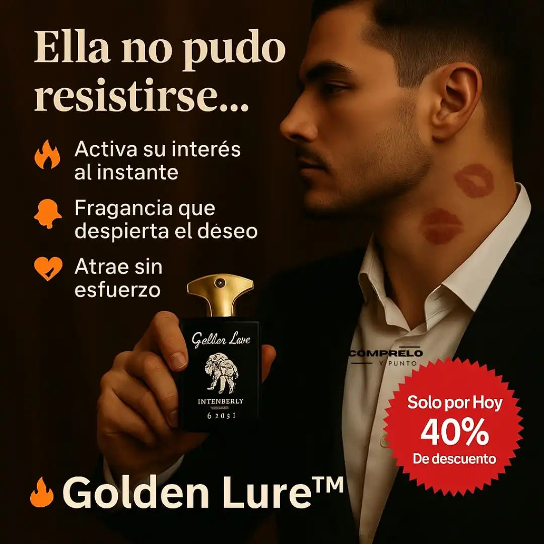 Golden Lure™ | Perfume de Feromonas Masculino – Aumenta tu Atracción Natural